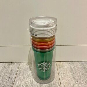 NEW Starbucks Limited Edition 6 types of reusable cups 16FL oz